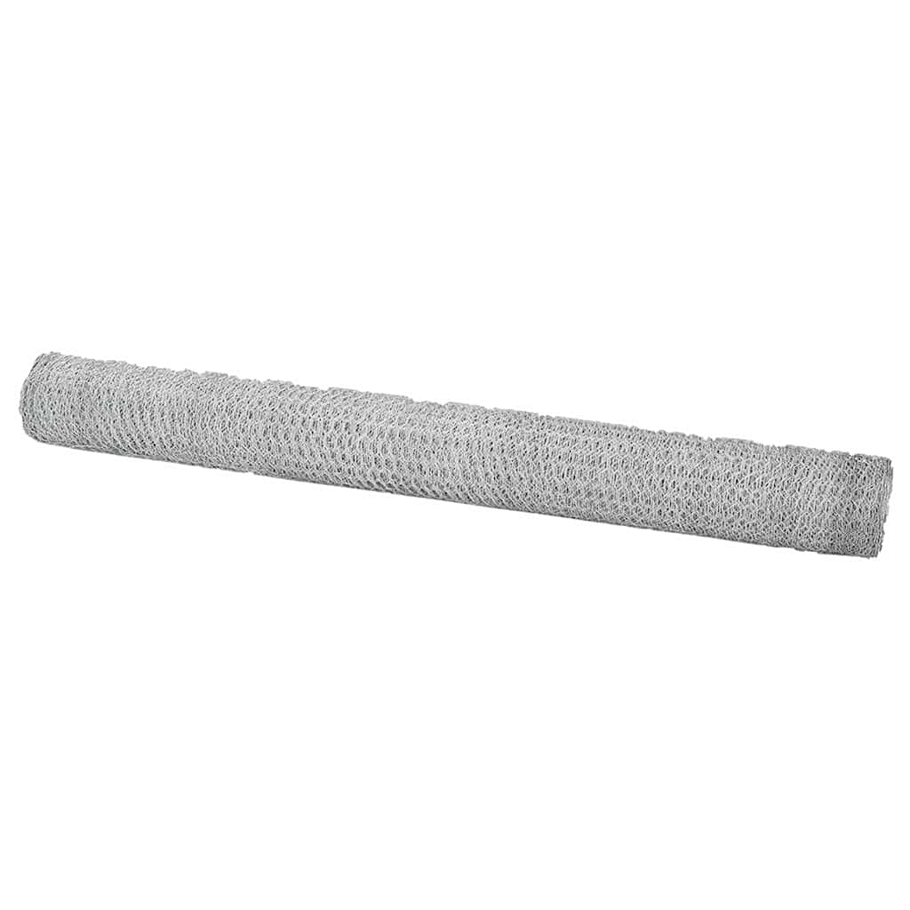 Hexagon Fence Silver 1.5 x 100 m Galvanised steel