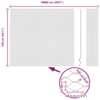 Hexagon Fence Silver 1.5 x 100 m Galvanised steel