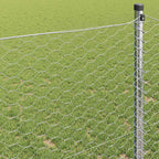Hexagon Fence Silver 1.6 x 100 m Galvanised steel