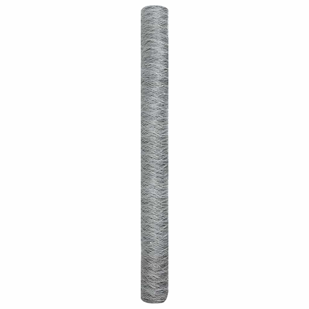 Hexagon Fence Silver 1.6 x 100 m Galvanised steel