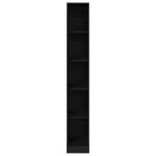 Wardrobe with Shelf Black Oak 30 x 50 x 200 cm Engineered Wood