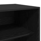 Wardrobe with Shelf Black Oak 80 x 50 x 200 cm Engineered Wood