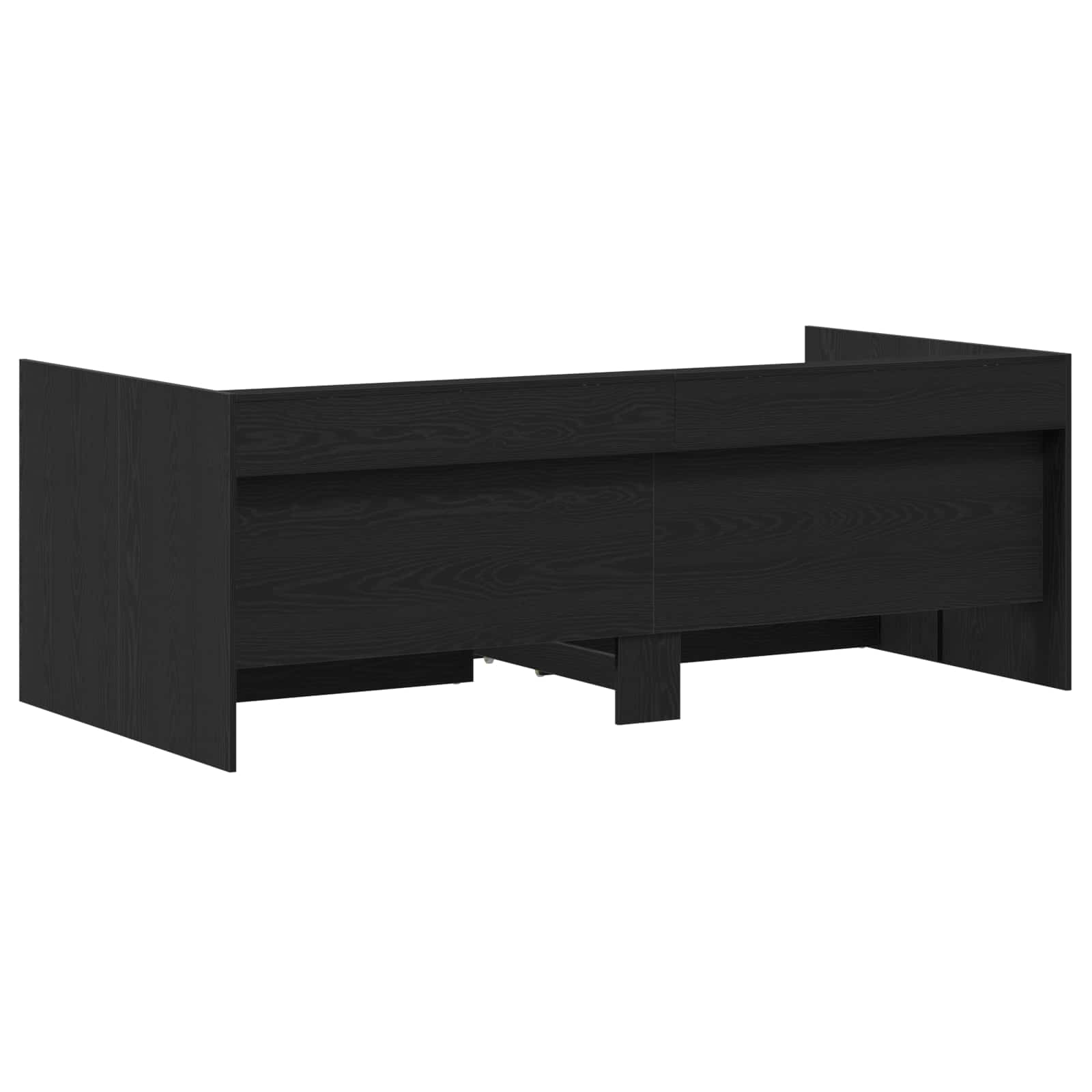 Day Bed with Drawer Grey 90 x 200 cm Engineered Wood