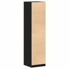 Wardrobe with Shelf Black Oak 50 x 50 x 200 cm Engineered Wood