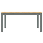 4 Piece Dining Set Panama Grey Solid Wood Pine