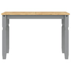 3 Piece Dining Set Panama Grey Solid Wood Pine