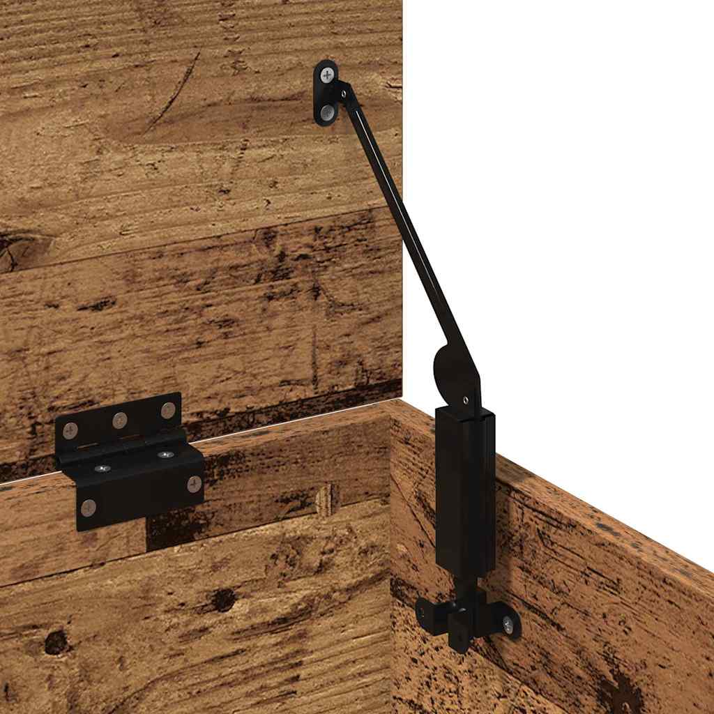 Storage Box Old Wood 102 x 35 x 35 cm Engineered Wood