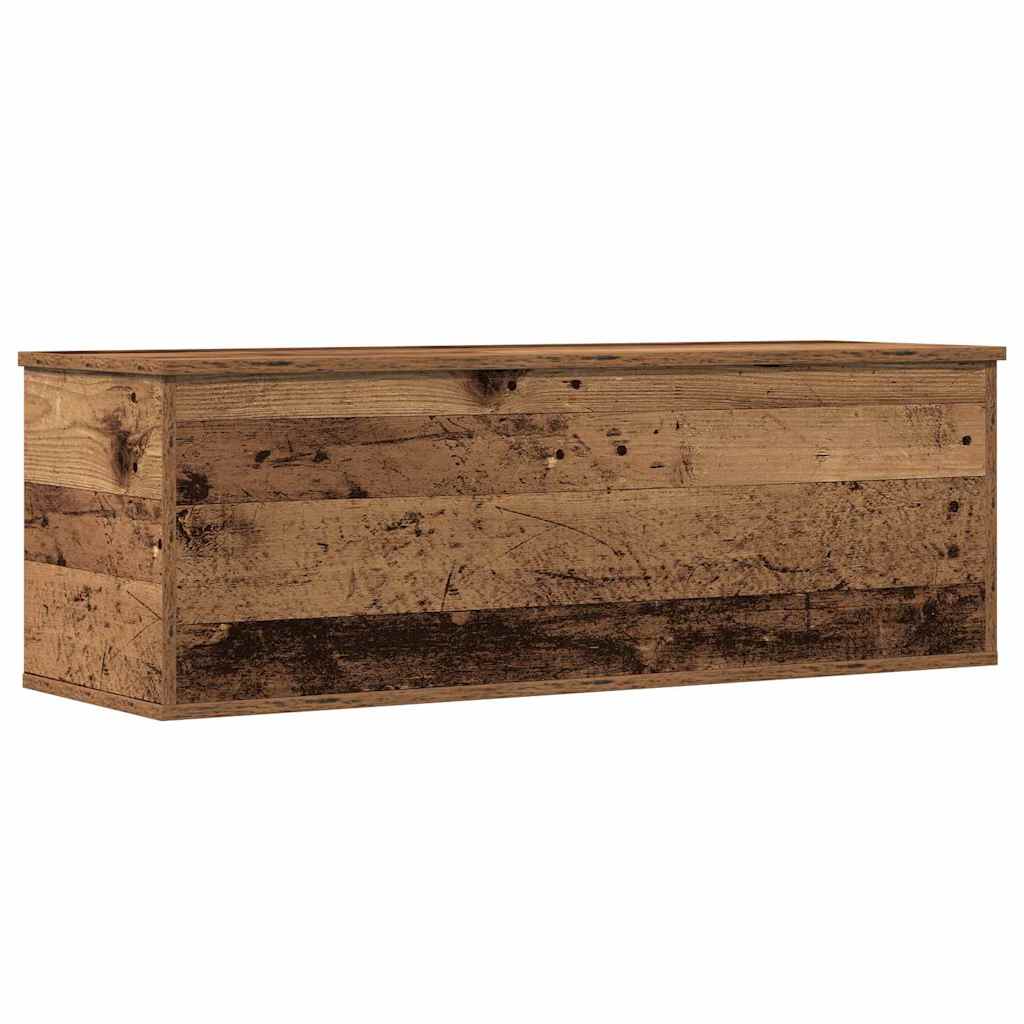 Storage Box Old Wood 102 x 35 x 35 cm Engineered Wood