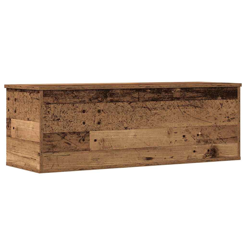 Storage Box Old Wood 102 x 35 x 35 cm Engineered Wood