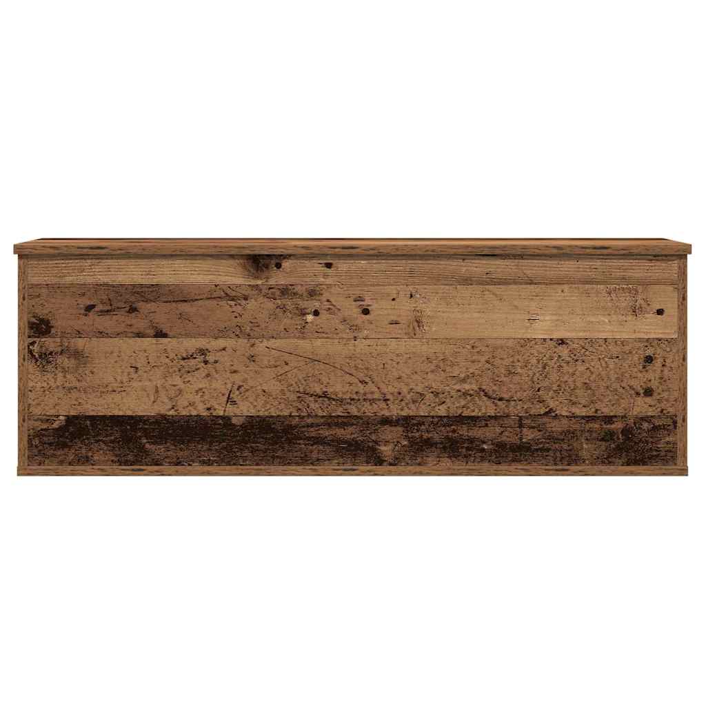 Storage Box Old Wood 102 x 35 x 35 cm Engineered Wood