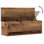 Storage Box Old Wood 102 x 35 x 35 cm Engineered Wood