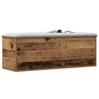 Storage Box Old Wood 102 x 35 x 35 cm Engineered Wood