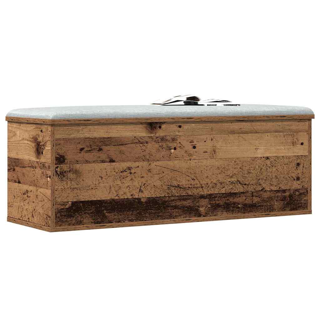 Storage Box Old Wood 102 x 35 x 35 cm Engineered Wood