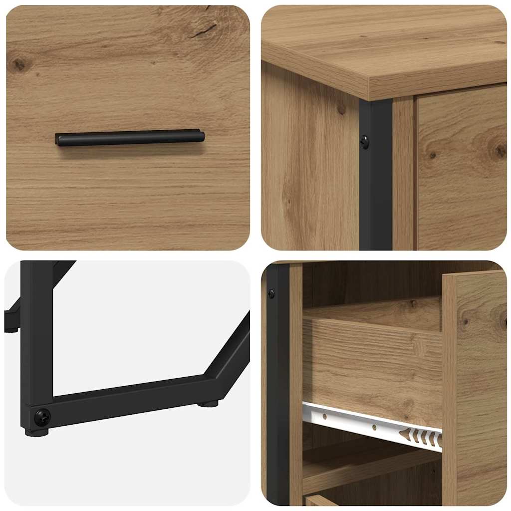 Sideboard with Drawer Artisan Oak 97 x 32.5 x 74.5 cm