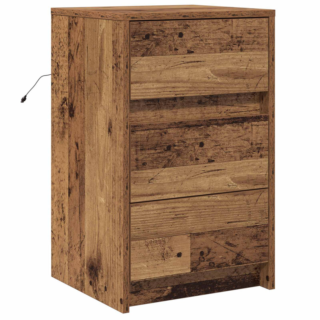 Bedside Cabinet Old Wood 38 x 34 x 61 cm Engineered wood