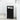 Narrow Bathroom Cabinet with Wheel Black oak 33 x 23 x 65 cm