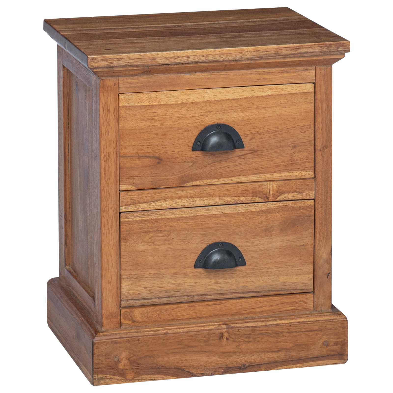 Bedside Table Natural 40 x 30 x 50 cm Solid Teak Wood