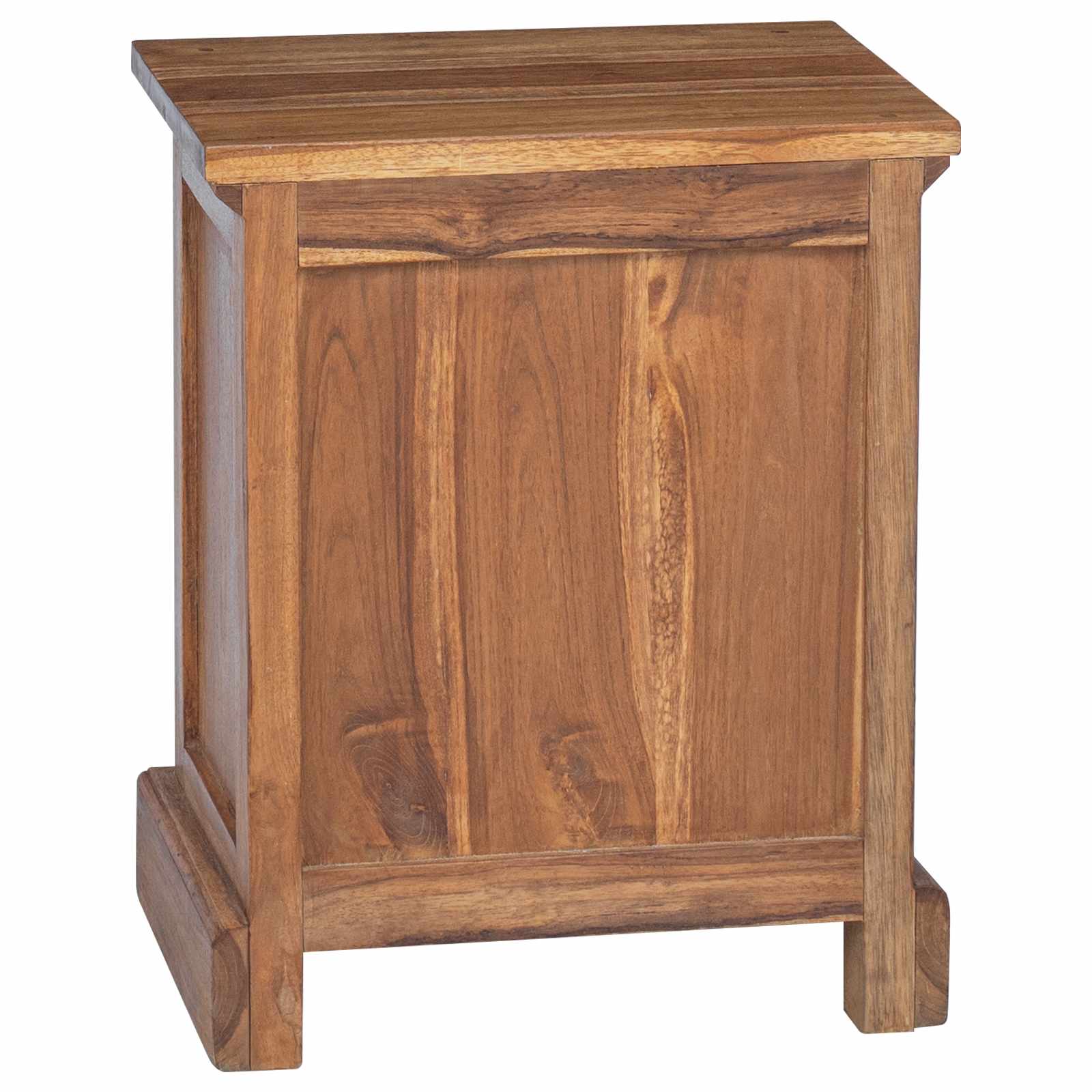 Bedside Table Natural 40 x 30 x 50 cm Solid Teak Wood