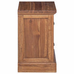 Bedside Table Natural 40 x 30 x 50 cm Solid Teak Wood