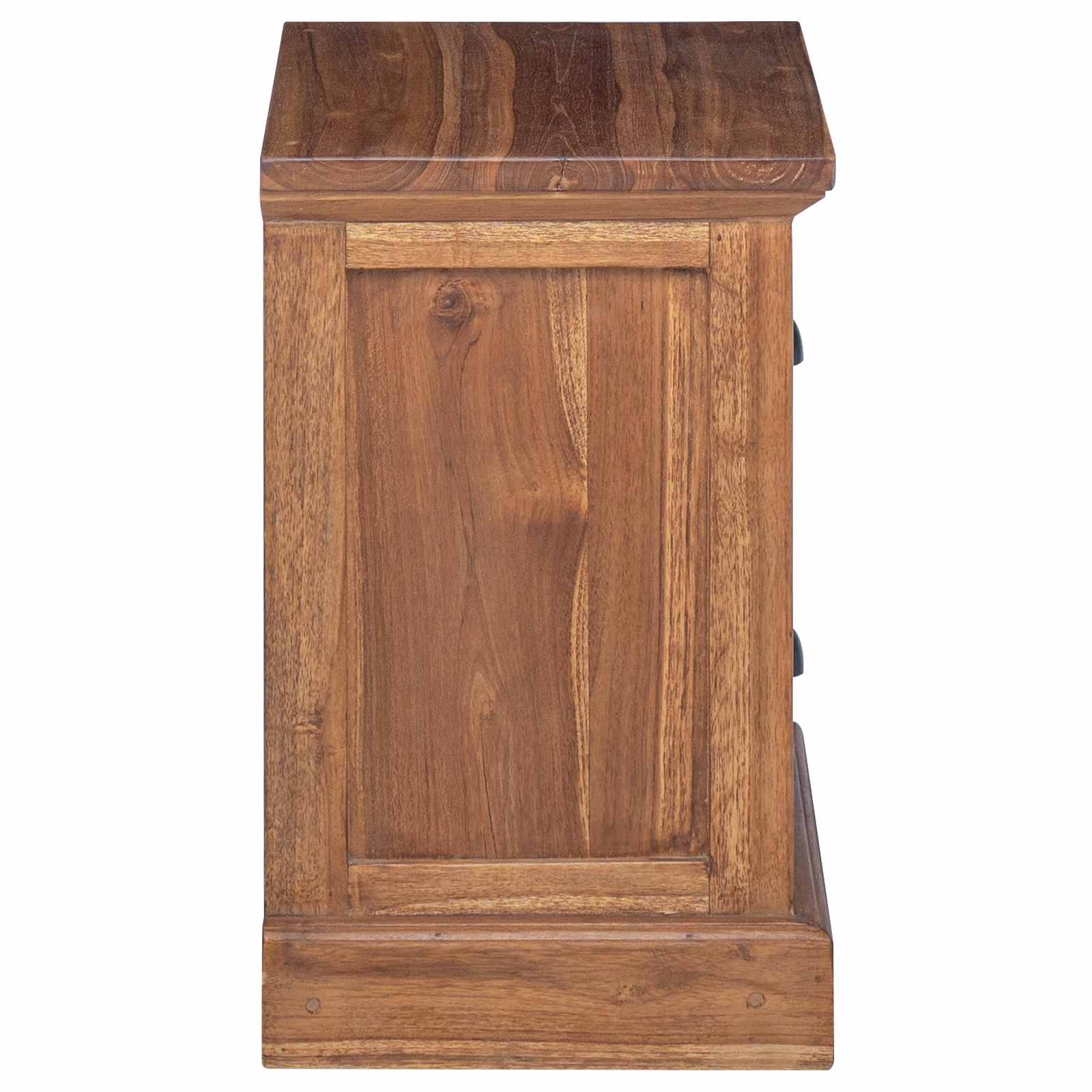 Bedside Table Natural 40 x 30 x 50 cm Solid Teak Wood