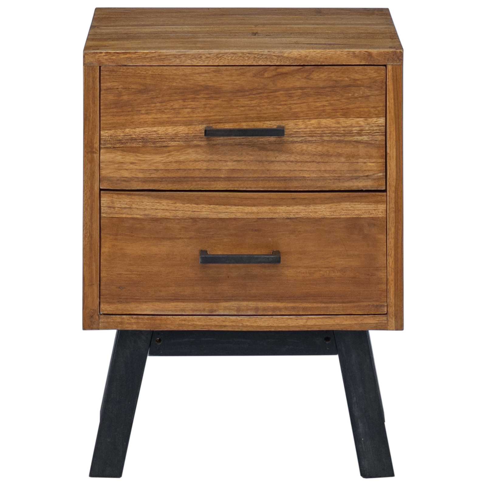 Bedside Table Natural 40 x 35 x 55 cm Solid Teak Wood