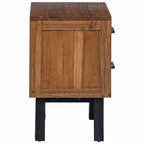 Bedside Table Natural 40 x 35 x 55 cm Solid Teak Wood