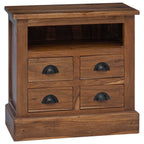Storage Cabinet Natural 60 x 30 x 60 cm Solid Teak Wood