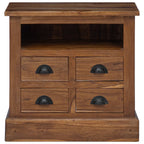 Storage Cabinet Natural 60 x 30 x 60 cm Solid Teak Wood