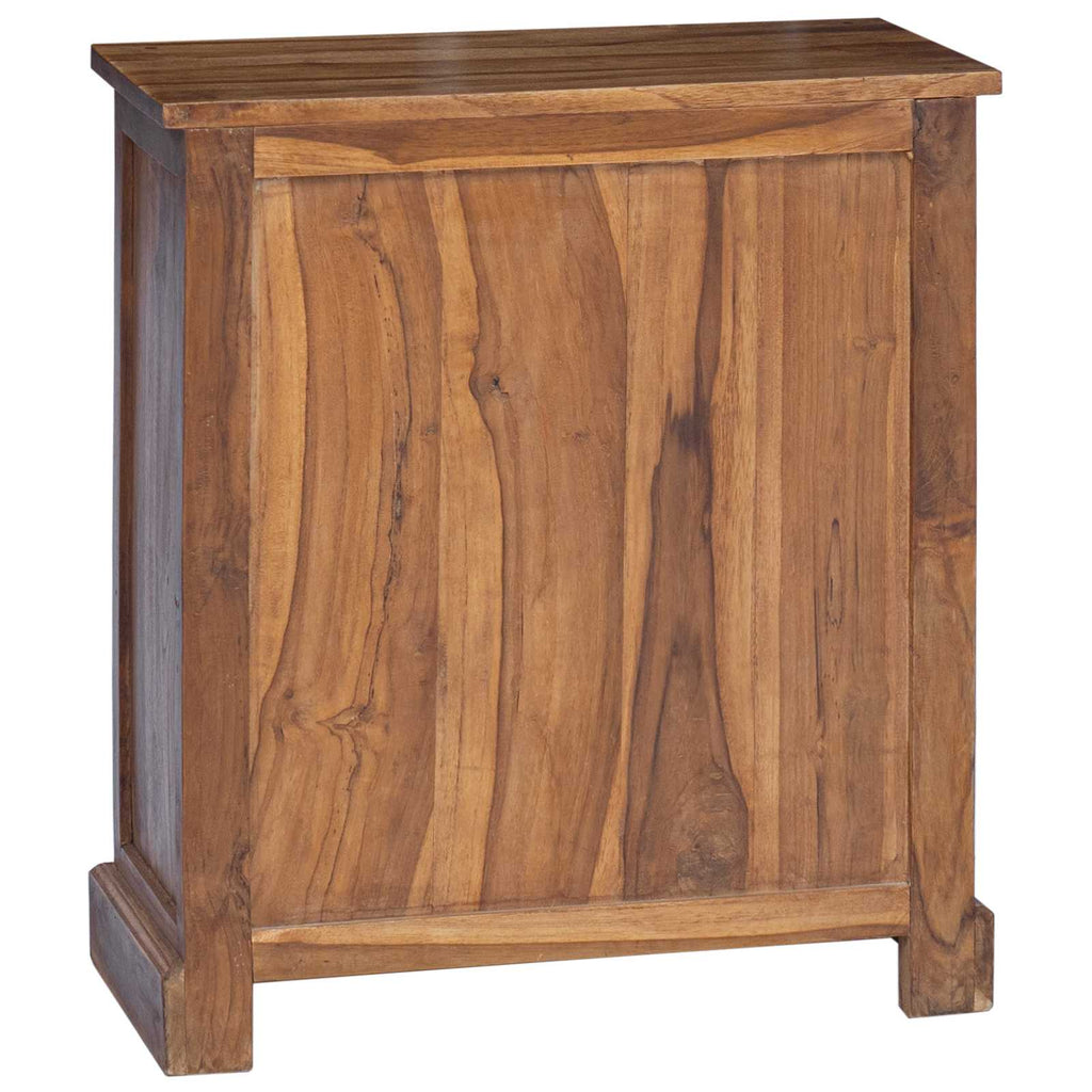 Storage Cabinet Natural 65 x 30 x 75 cm Solid Teak Wood
