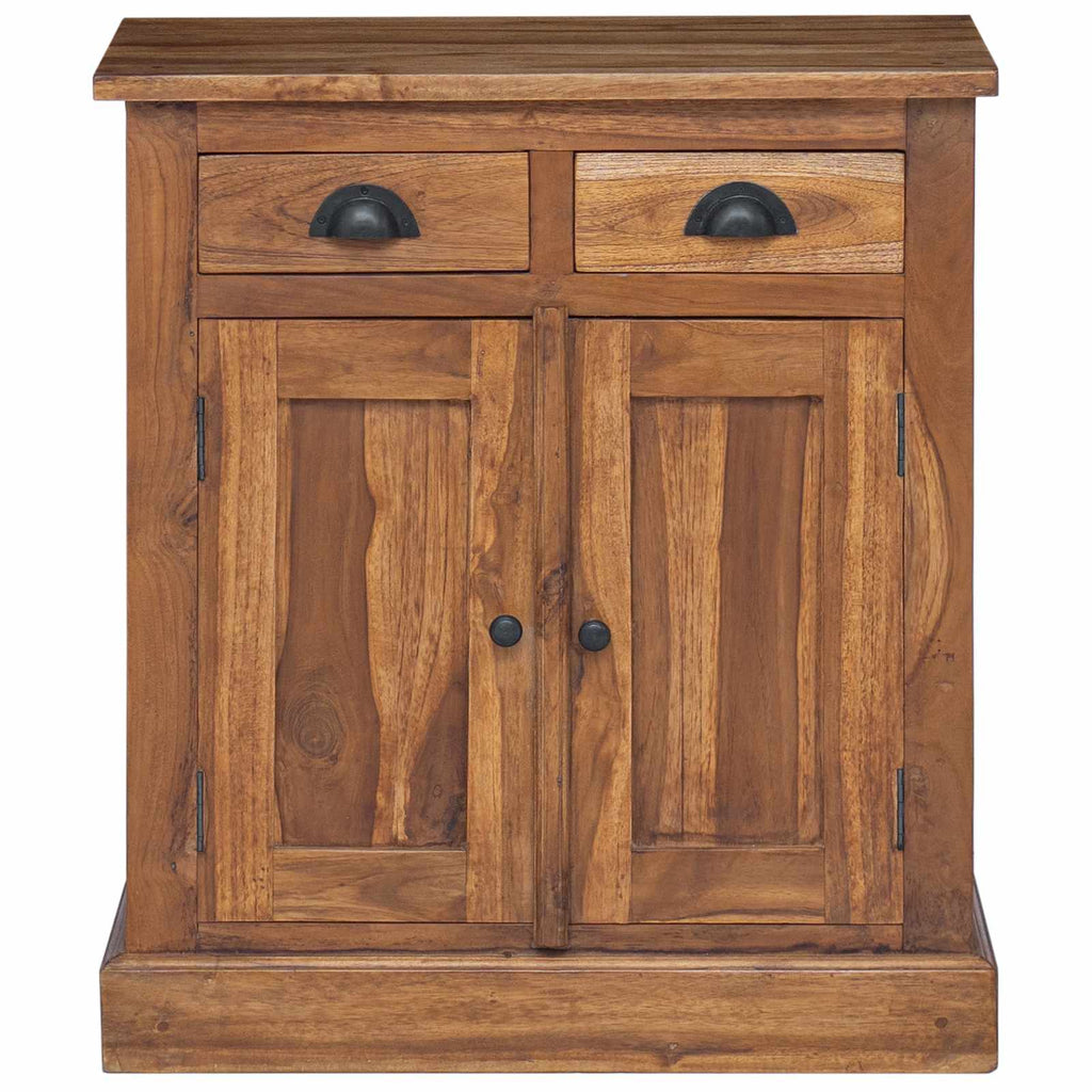 Storage Cabinet Natural 65 x 30 x 75 cm Solid Teak Wood