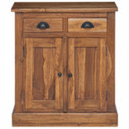 Storage Cabinet Natural 65 x 30 x 75 cm Solid Teak Wood