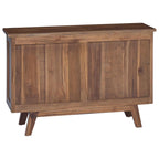 Sideboard with Drawer Natural 100 x 30 x 68 cm Solid Teak Wood