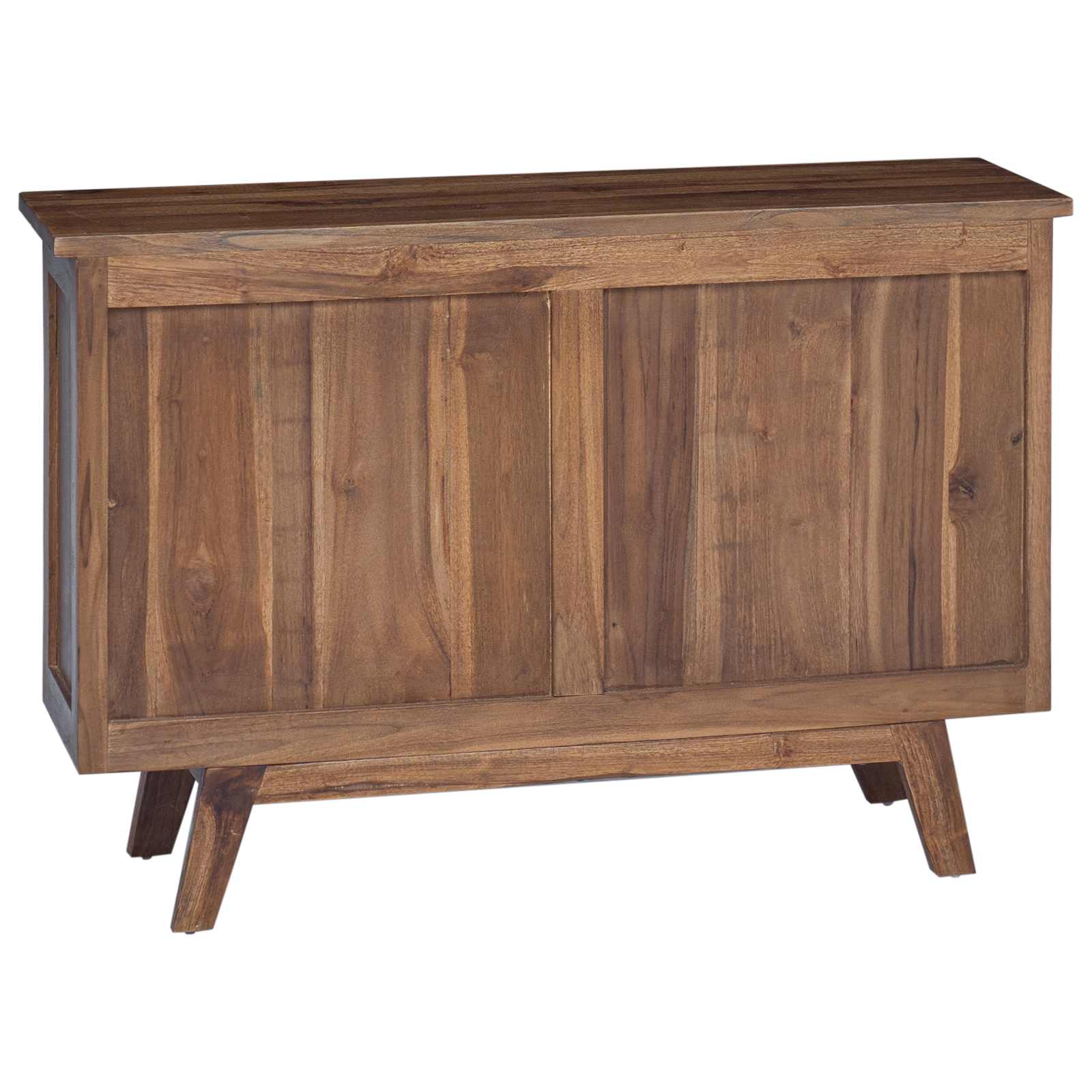 Sideboard with Drawer Natural 100 x 30 x 68 cm Solid Teak Wood