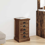 Chest of Drawers Brown 35 x 30 x 60 cm Solid Teak Wood
