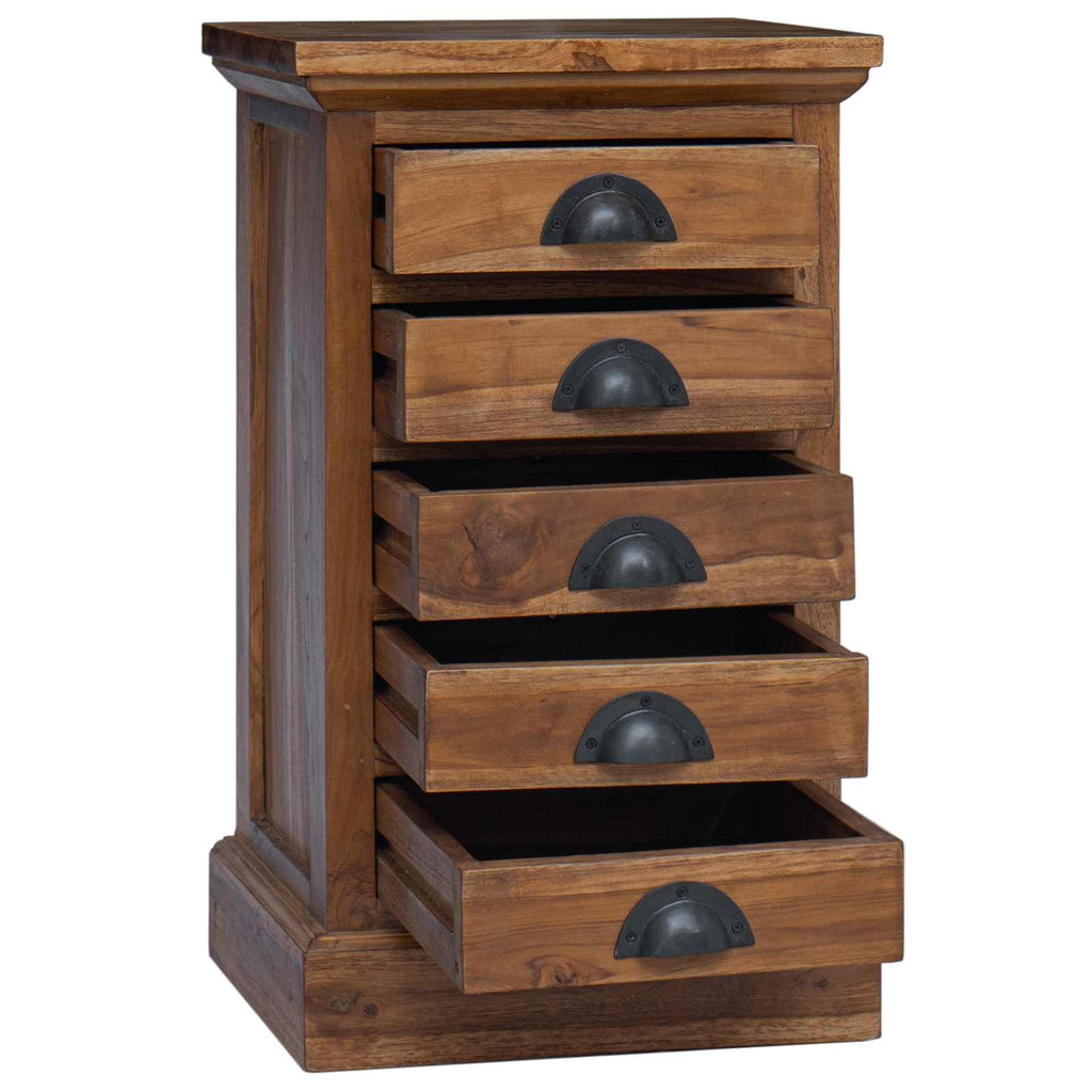 Chest of Drawers Brown 35 x 30 x 60 cm Solid Teak Wood