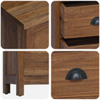 Chest of Drawers Brown 45 x 35 x 110 cm Solid Teak Wood