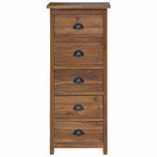 Chest of Drawers Brown 45 x 35 x 110 cm Solid Teak Wood