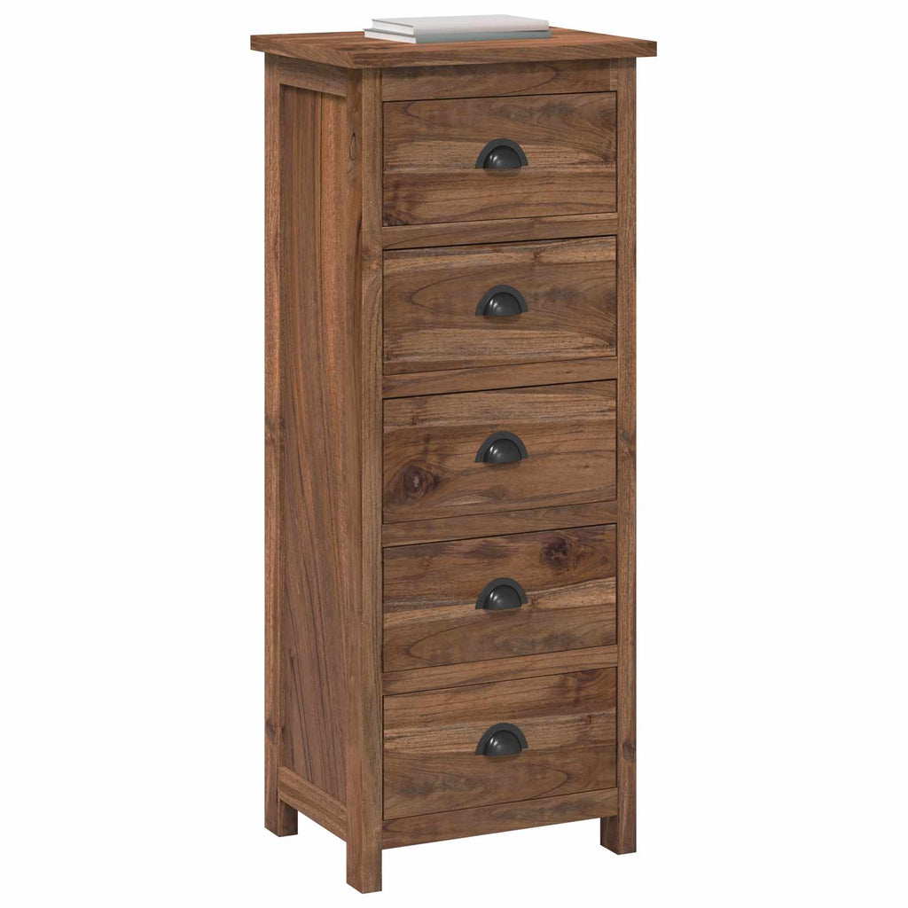 Chest of Drawers Brown 45 x 35 x 110 cm Solid Teak Wood