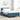 Box Spring Bed With Mattress & Led Velvet