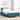 Box Spring Bed With Mattress & Led Velvet