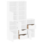 Side Cabinets 5 pcs "ODDA" White 40x24x79 cm Solid Wood Pine