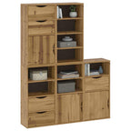 Side Cabinets 5 pcs ODDA 40x24x79 cm Solid Wood Pine