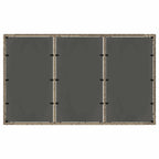 Garden Dining Set 5 pcs Grey Poly Rattan