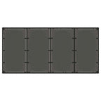 Garden Dining Set 9 pcs Black Poly Rattan