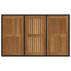 Garden Dining Set 5 pcs Black and Brown Poly Rattan