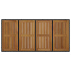 Garden Dining Set 9 pcs Black and Brown Poly Rattan