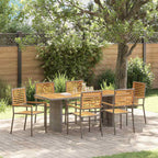 Garden Dining Set 7 pcs Grey and Brown Poly Rattan
