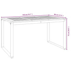 Garden Dining Set 5 pcs Grey and Brown Poly Rattan