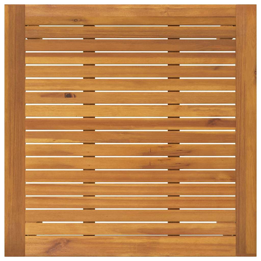 Garden Dining Set 3 pcs Black Solid Acacia Wood