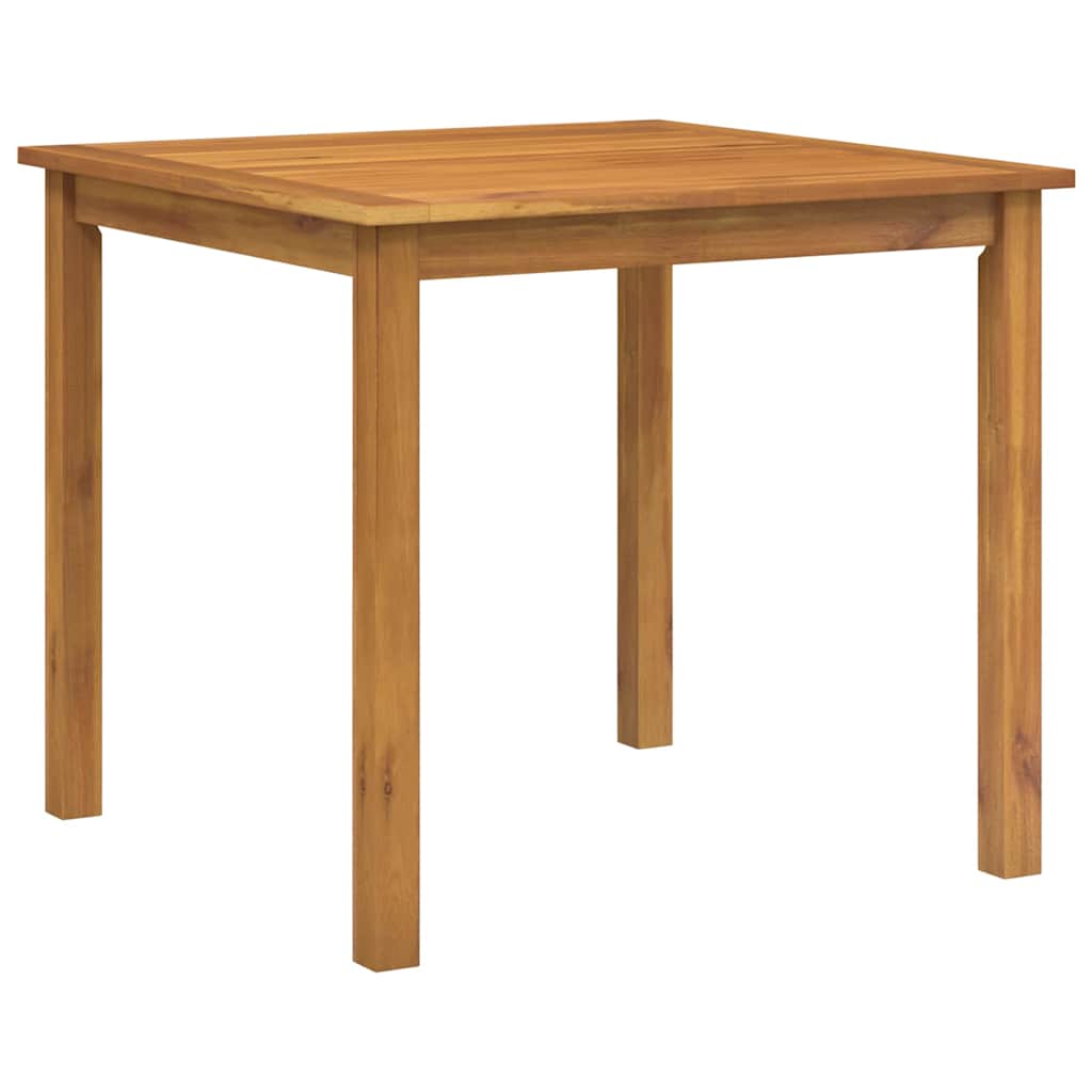 Garden Dining Set 5 pcs Black Solid Acacia Wood